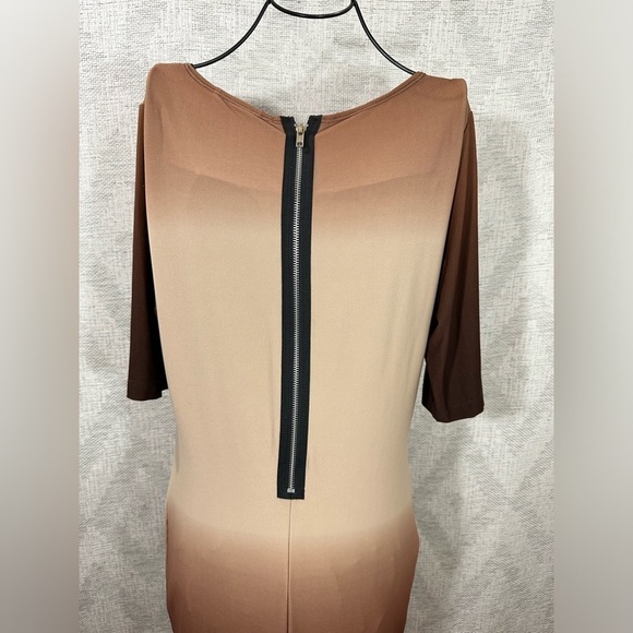 sublime x jay godfrey brown ombre cowl neck dress size S - Picture 4 of 11